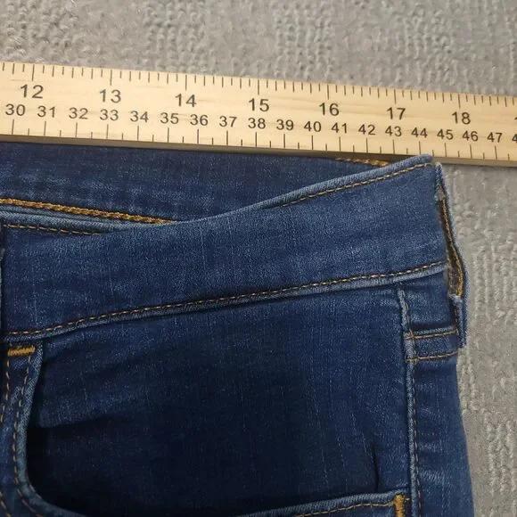 Levi's 720 High Rise Super Skinny Womens 33 Jeans Stretch Blue Denim (34x27) - Picture 5 of 12